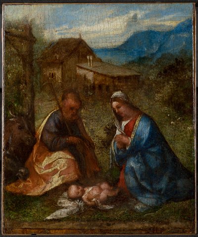 Die Anbetung des Kindes, ca. 1507-1508 von Tiziano Vecelli